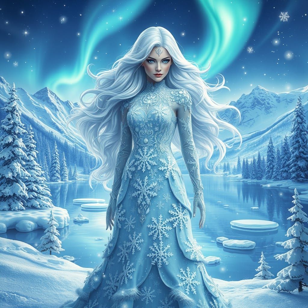 Snow Queen in Winter Wonderland