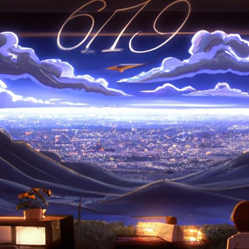 Anime Key Visual Art in Ghibli Style