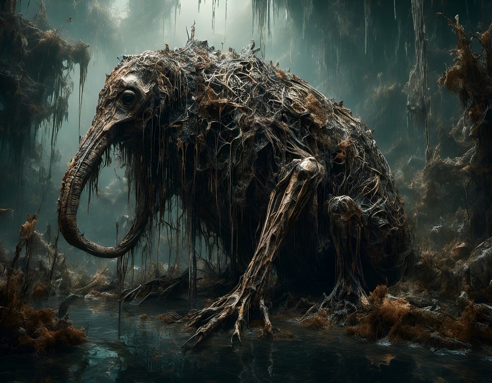 On a horror planet, or here on earth in a far future?