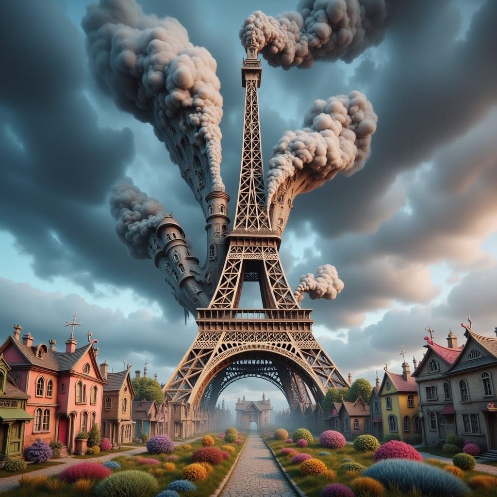 Wonky Eiffel Tower