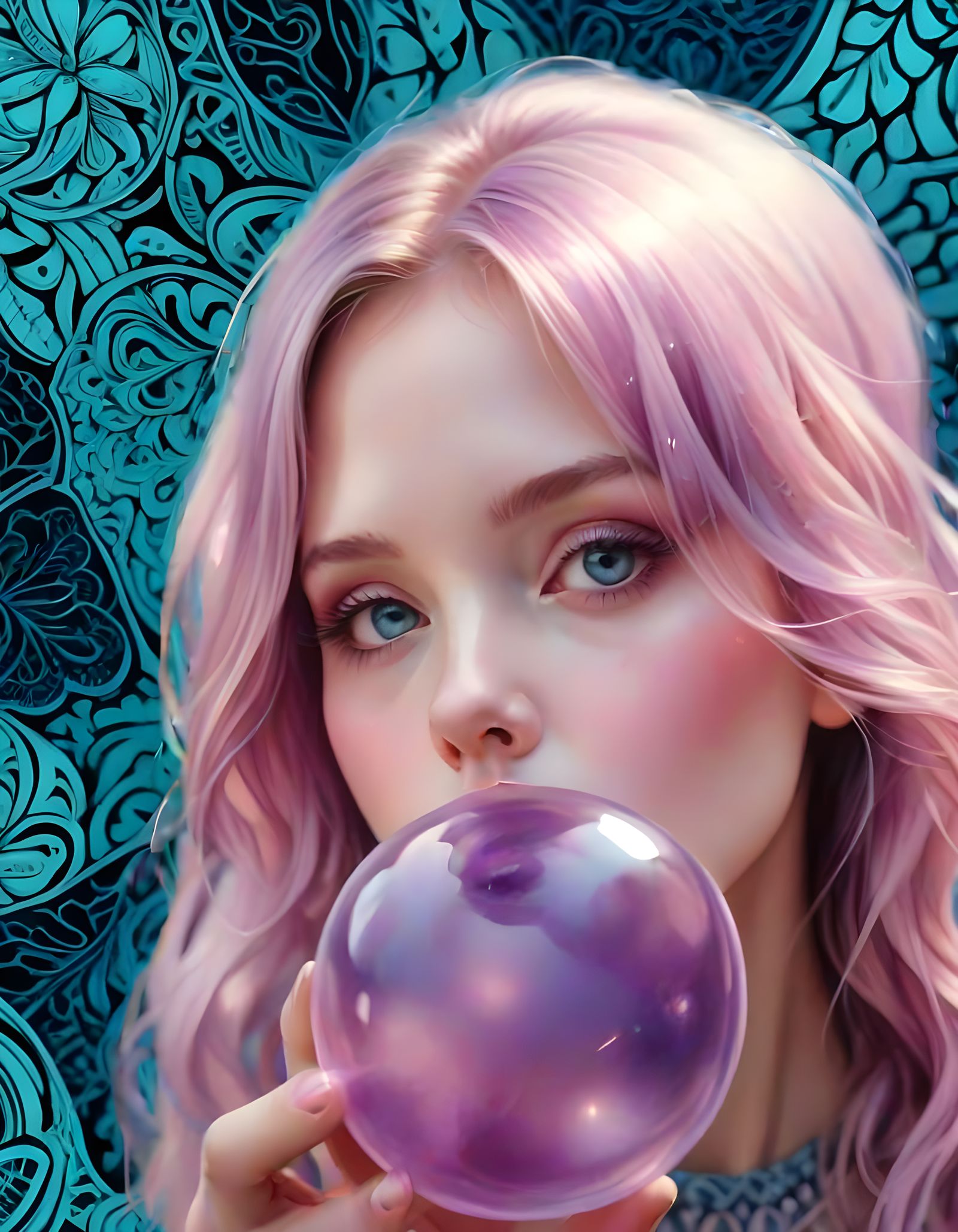 Ethereal Zentangle Abstraction