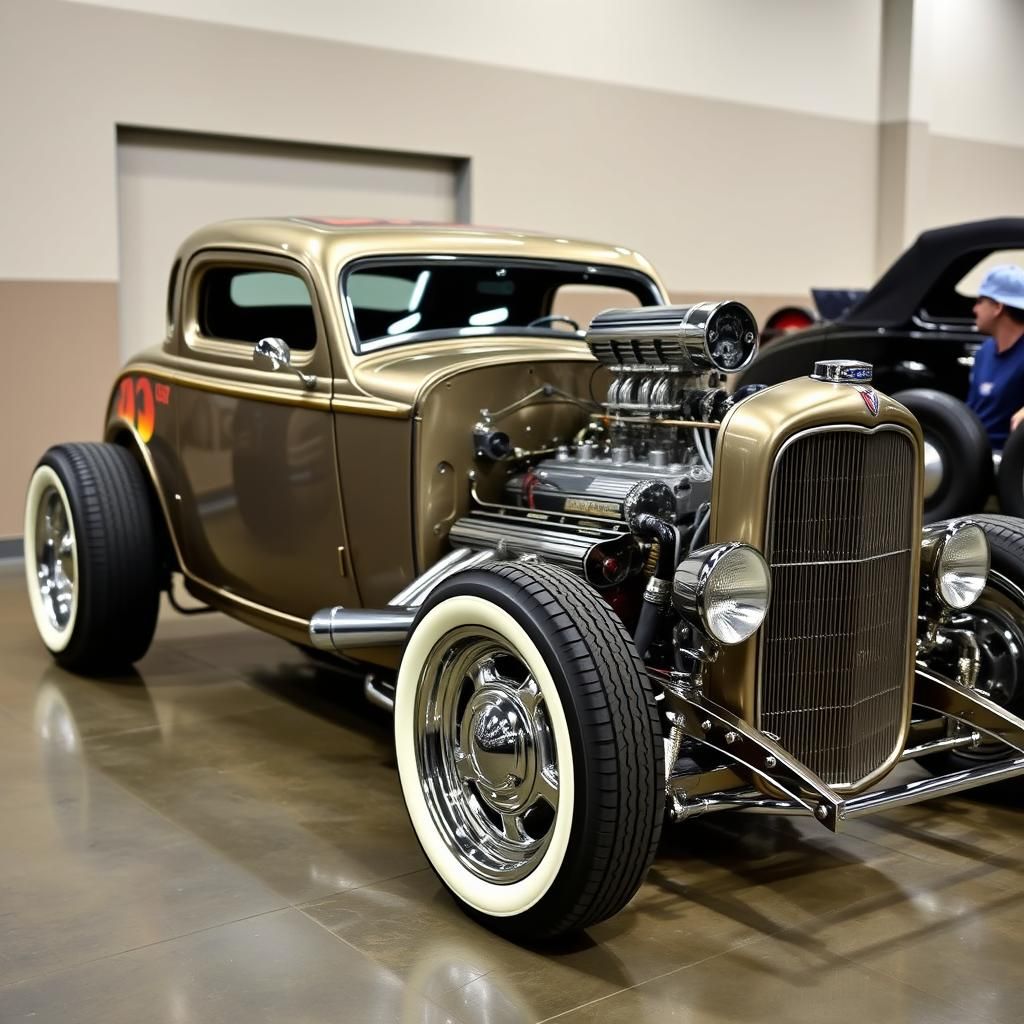1932 Ford Coupe Hot Rod with Chrome Motor