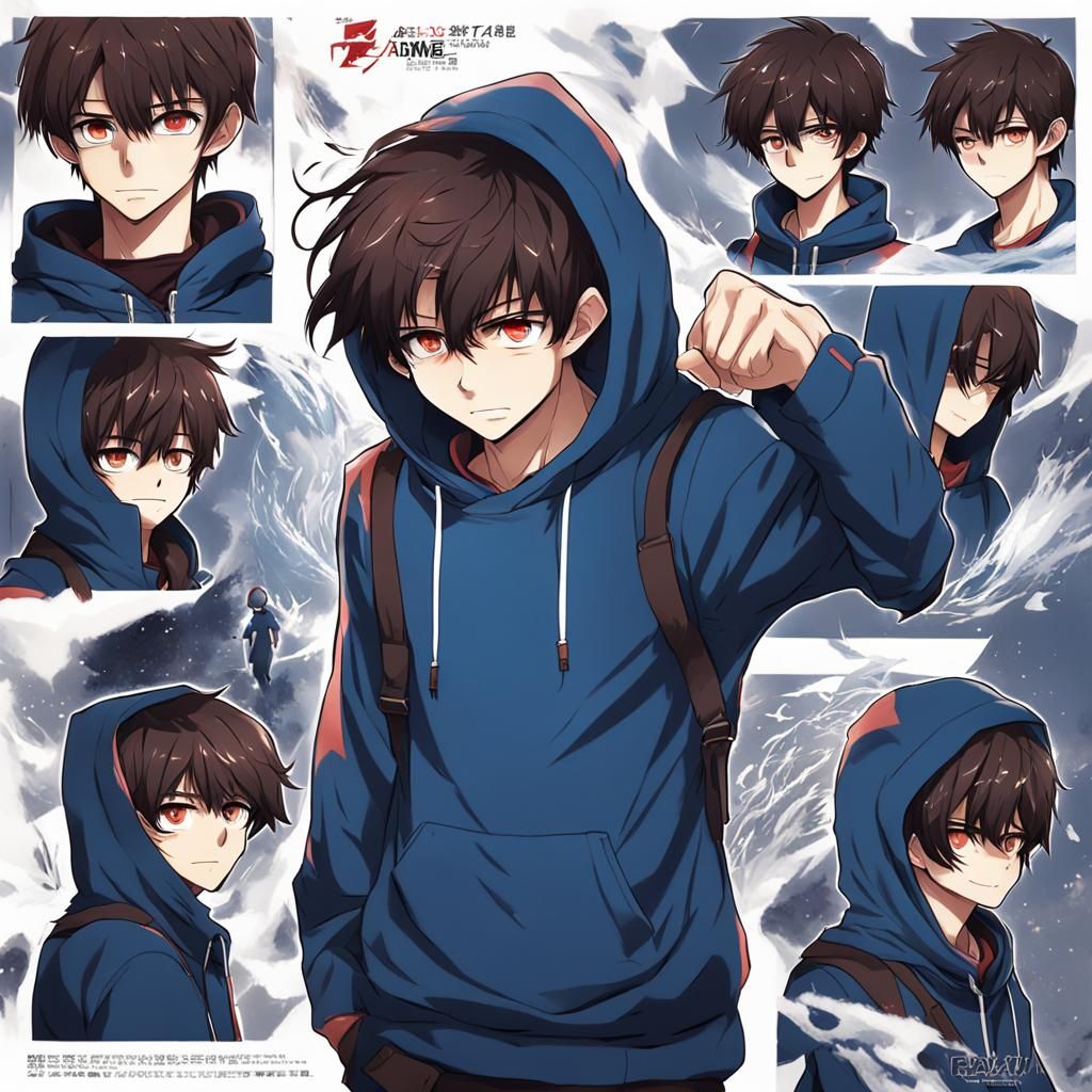 Anime Style Image of a Young Man's Mental Breakdown