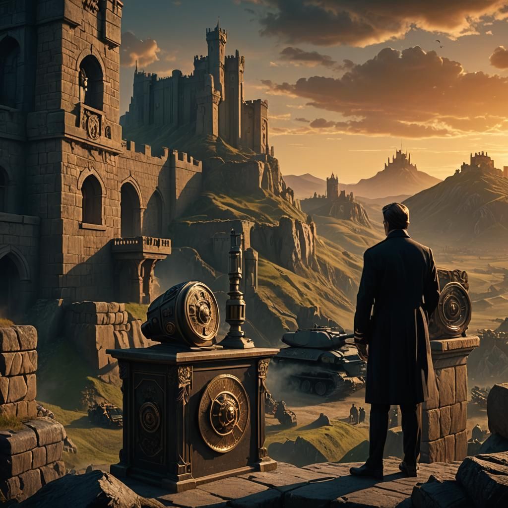 Speaker at Podium: Dramatic Digital Matte Painting