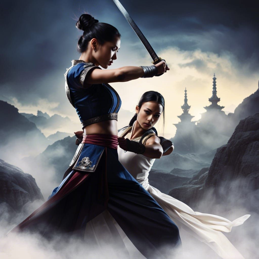 Kung Fu Princess Battles Dark Prince