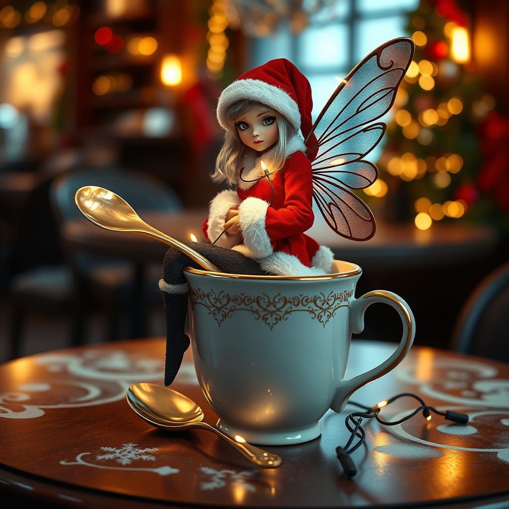 Gothic Fairy in Christmas Wonderland