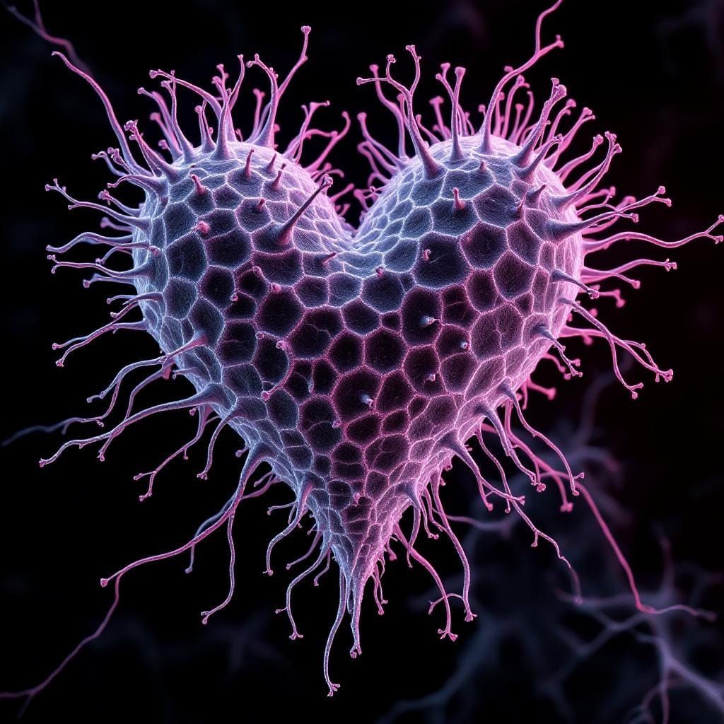 Invasive Bacteriophage in Ultra-Detailed Electron Microscope...