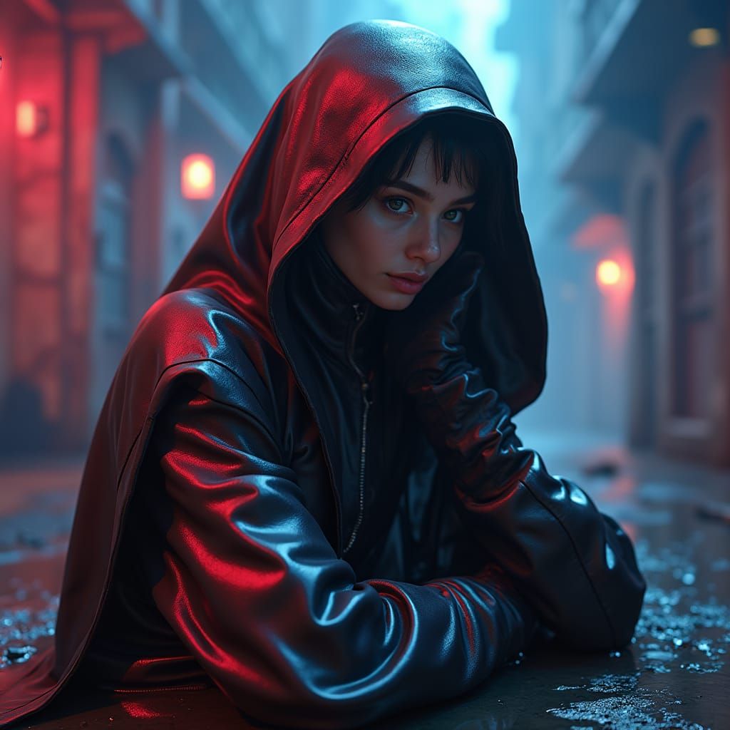 Woman in Latex: Fantasy Video Game Art