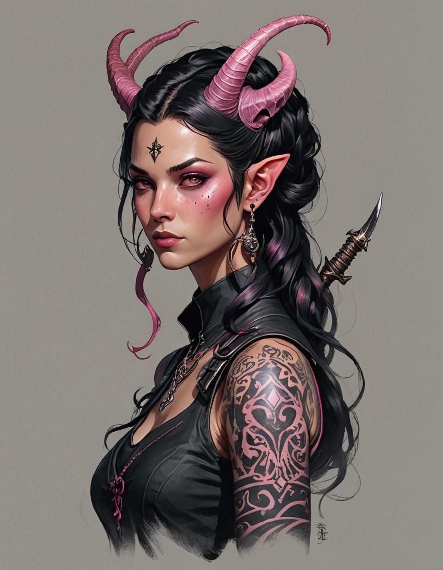 Noble Tiefling Con Artist for Dungeons and Dragons