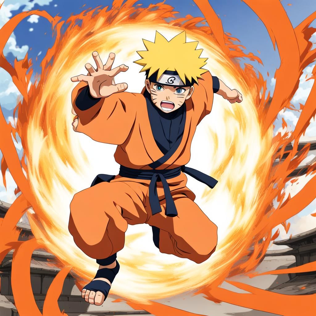 Anime Ninja with Energy Ball