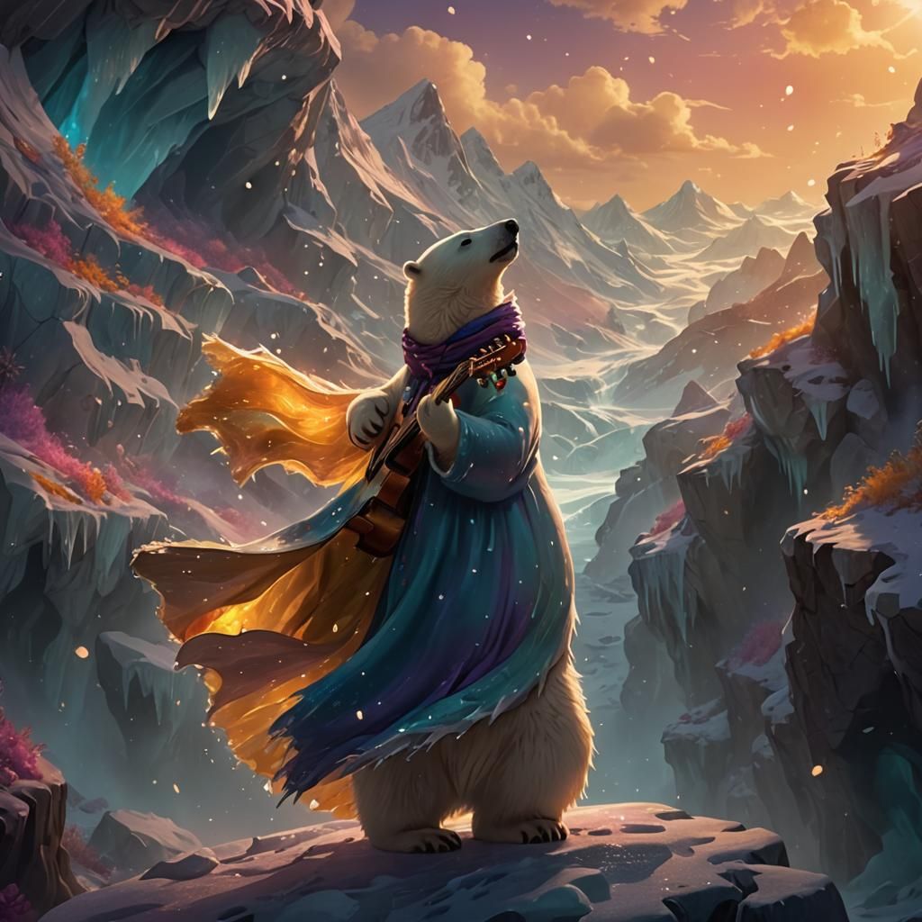 Magical Ice Cave Concert as Disney Pixar Animation