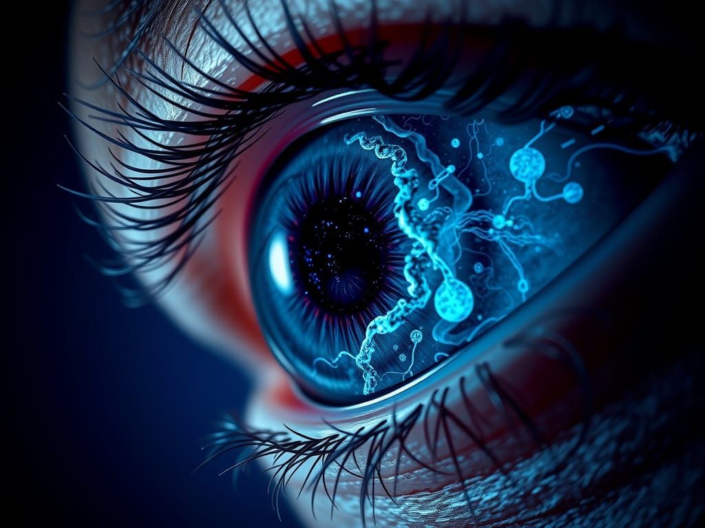 Surreal Eye Portrait in Cosmic 4D Cinematic Style