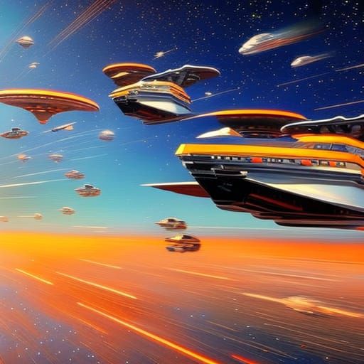 Starship Enterprise at Warp Speed: Neo-Impressionist Paintin...