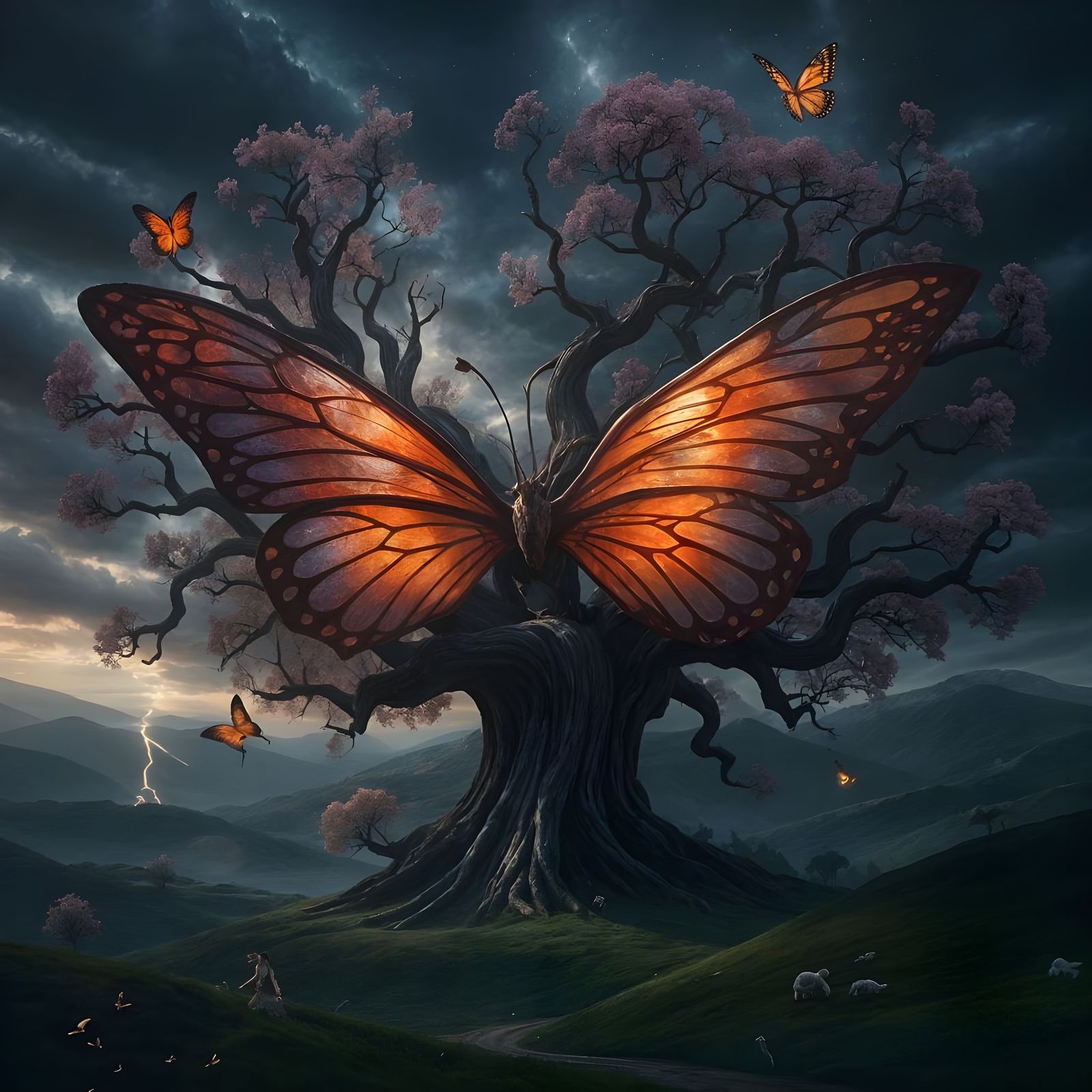 Majestic Ancient Griffin with Golden Feathers