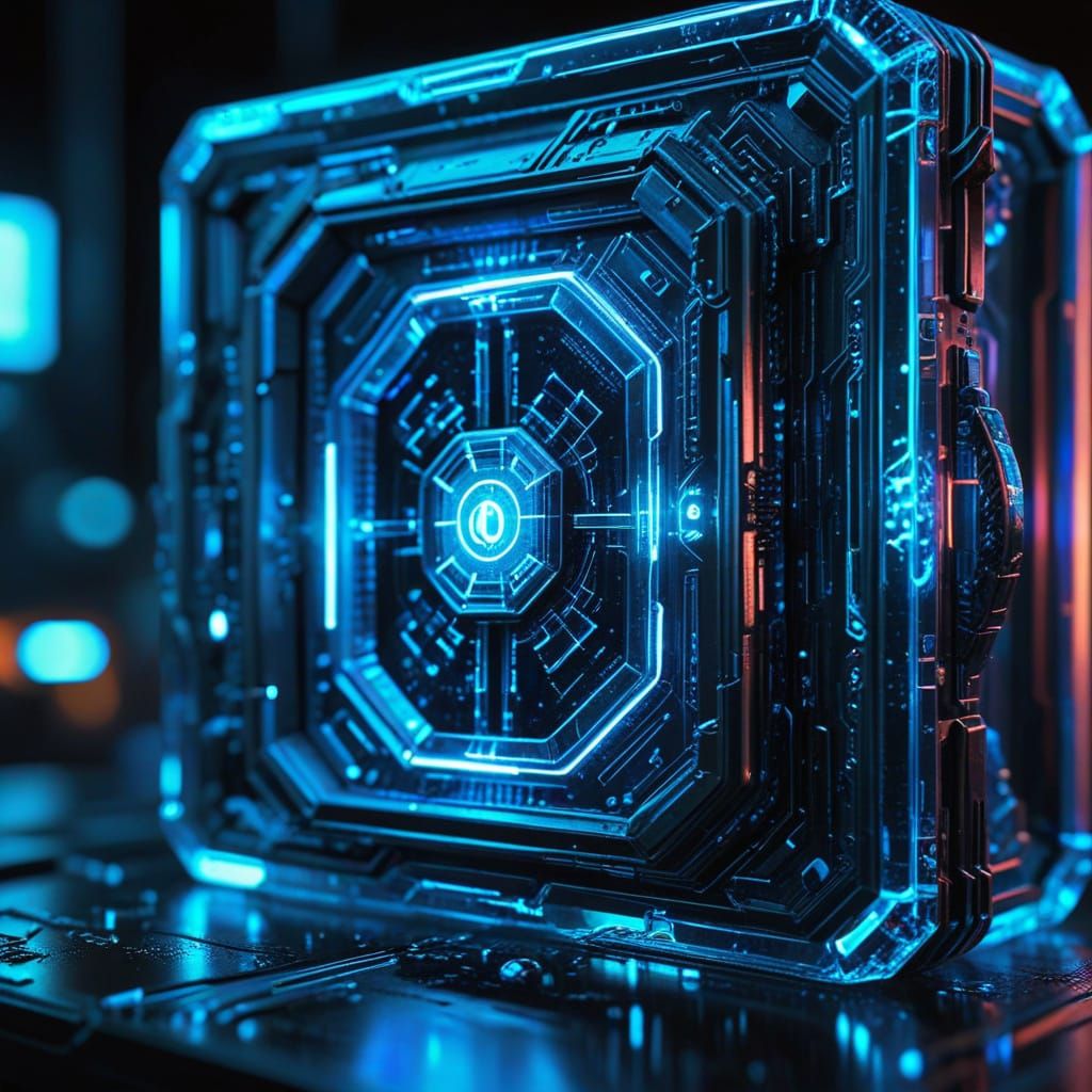 Cyberpunk Crystal Jewelry in Neon Case