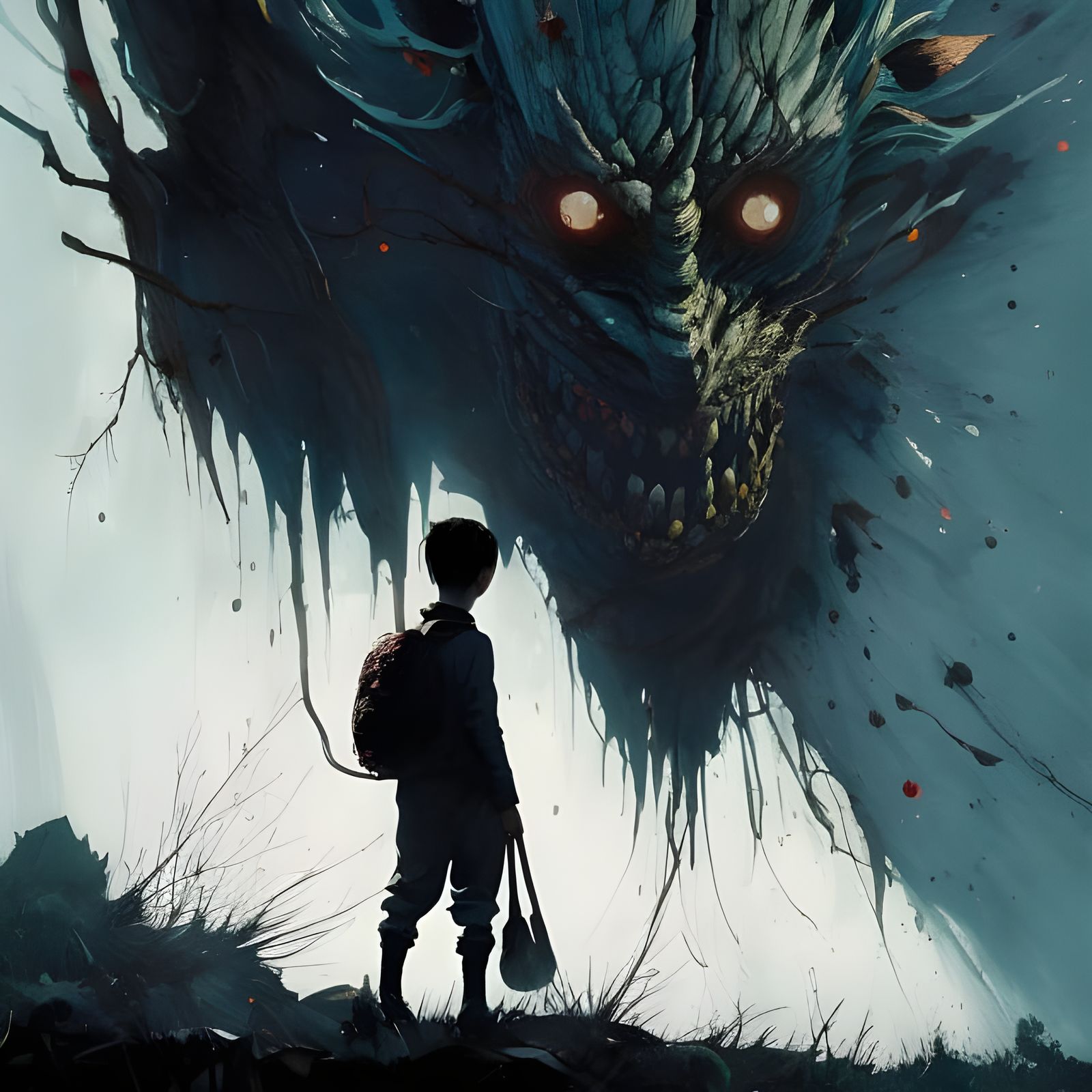 Eerie Monster Speedpaint in Junji Ito Style