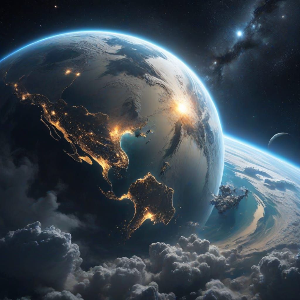 Alien Moon as Living Planet: Sci-Fi Art