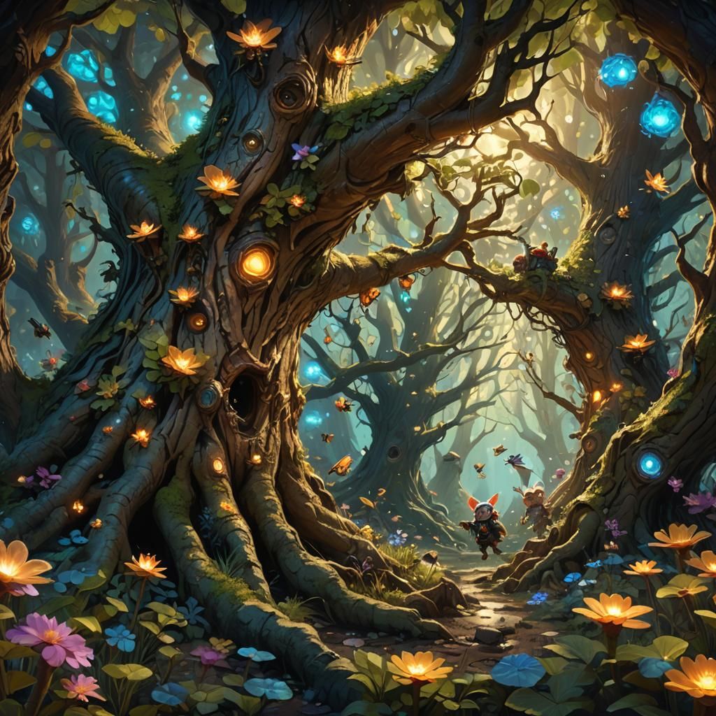 Pixies, gnomes and trolls all playing a game of hide and see...