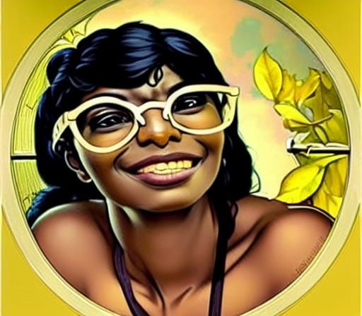 Golden glasses