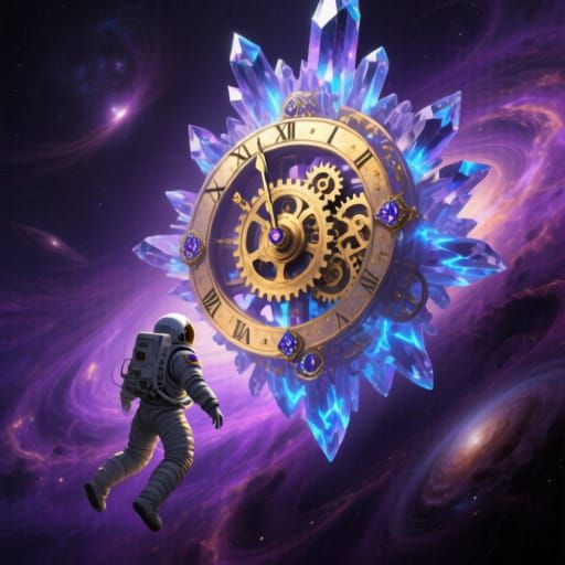 Astronaut Finds Giant Crystal Clockwork in Cosmic Nebula
