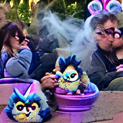 Furby Couple Smoking Weed at Disneyland