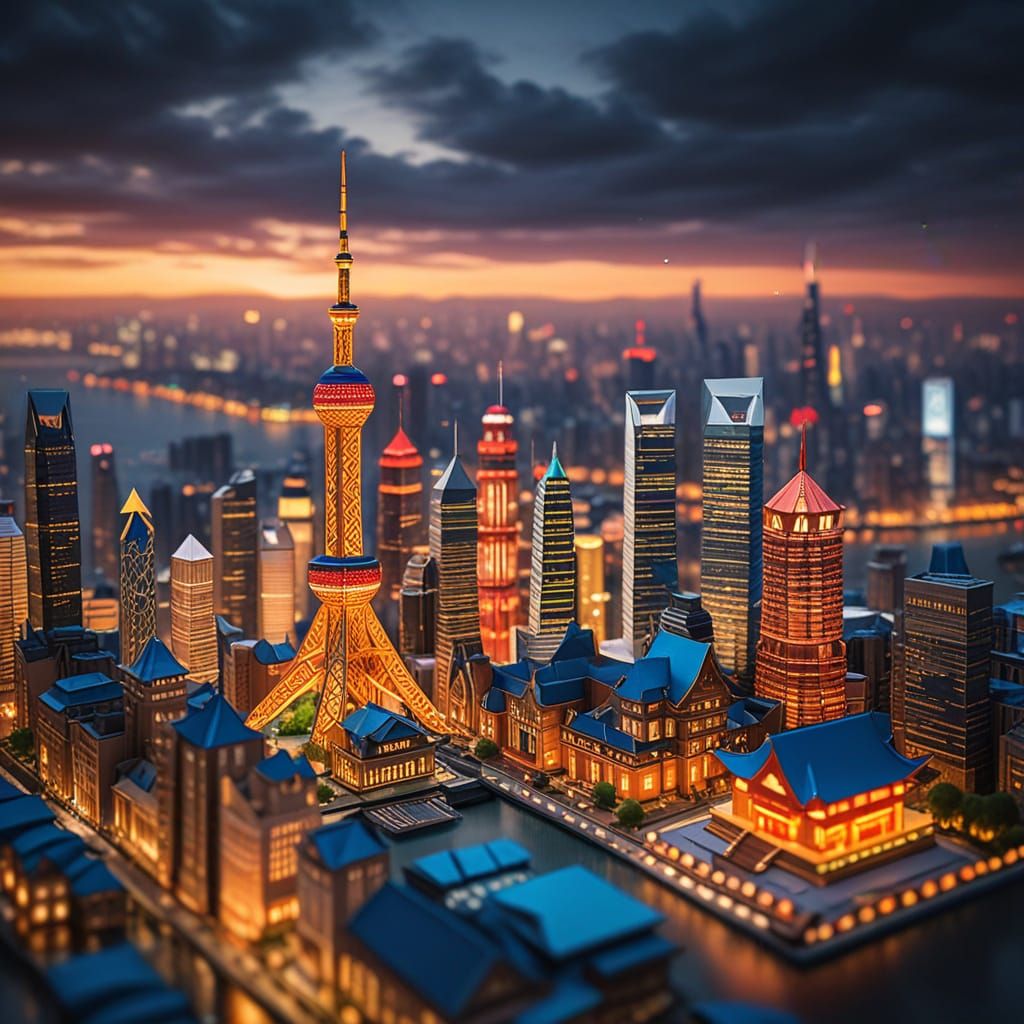 Origami Lujiazui Financial District in Shanghai