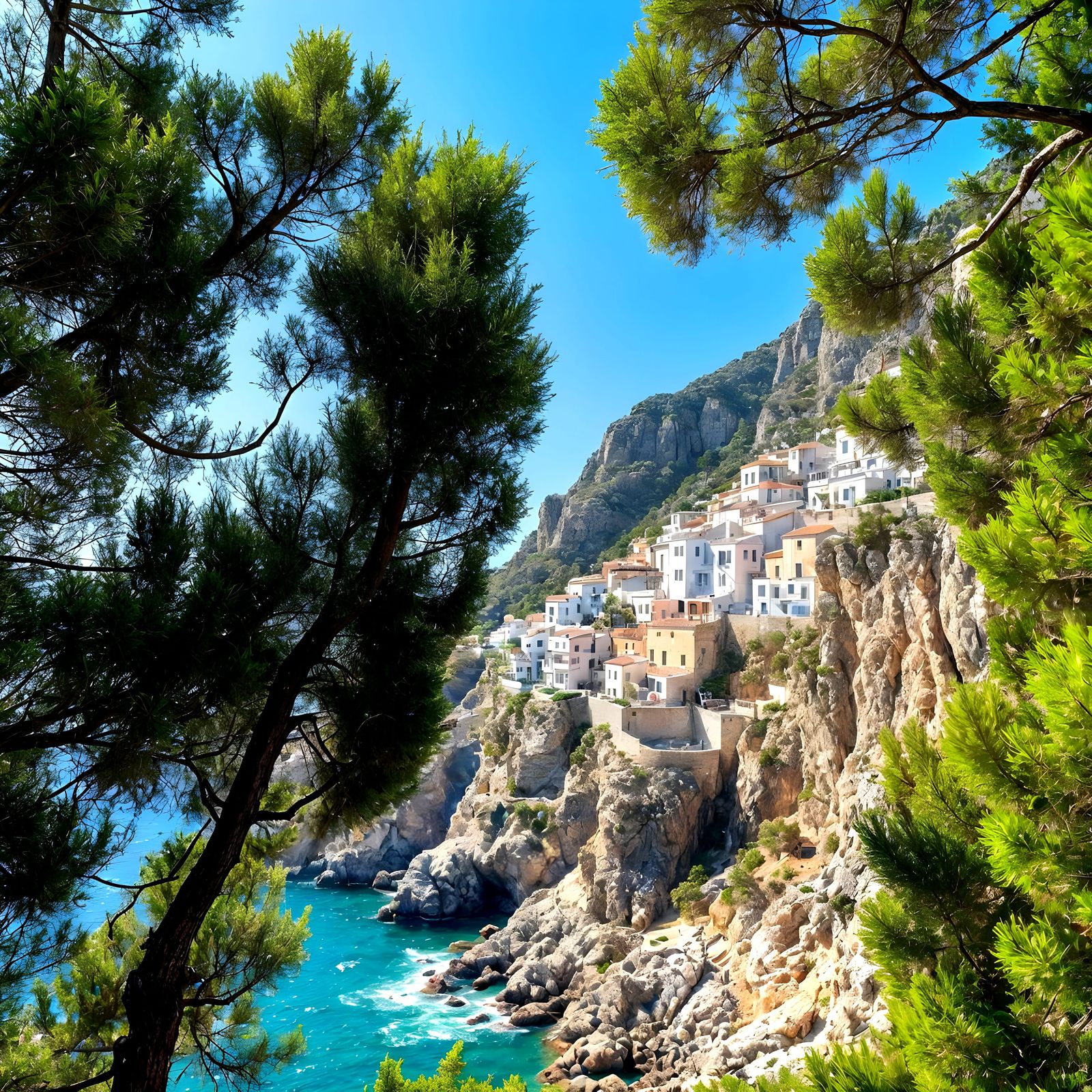 Cedar trees in the Mediterranean
