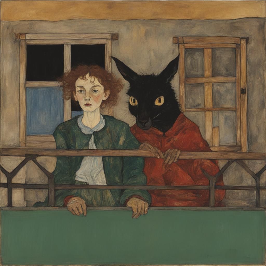 Surreal Kangaroo Fairy Tale in Expressionist Style