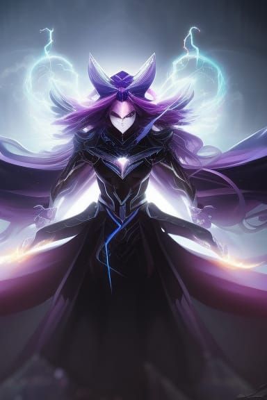 Chaos Magician Portrait in Anime Style