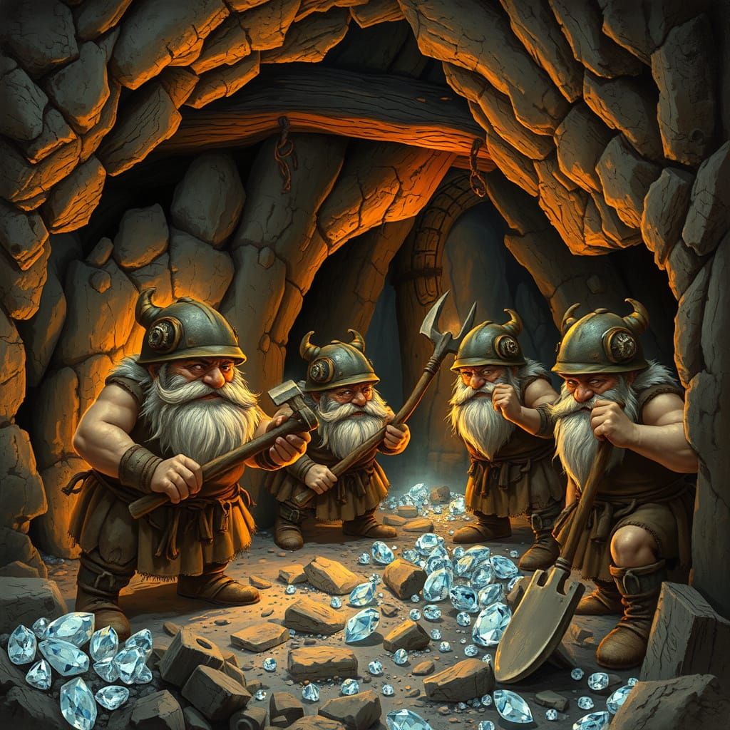Sturdy Dwarfs Uncover Hidden Gems in a Fabled Underground Re...