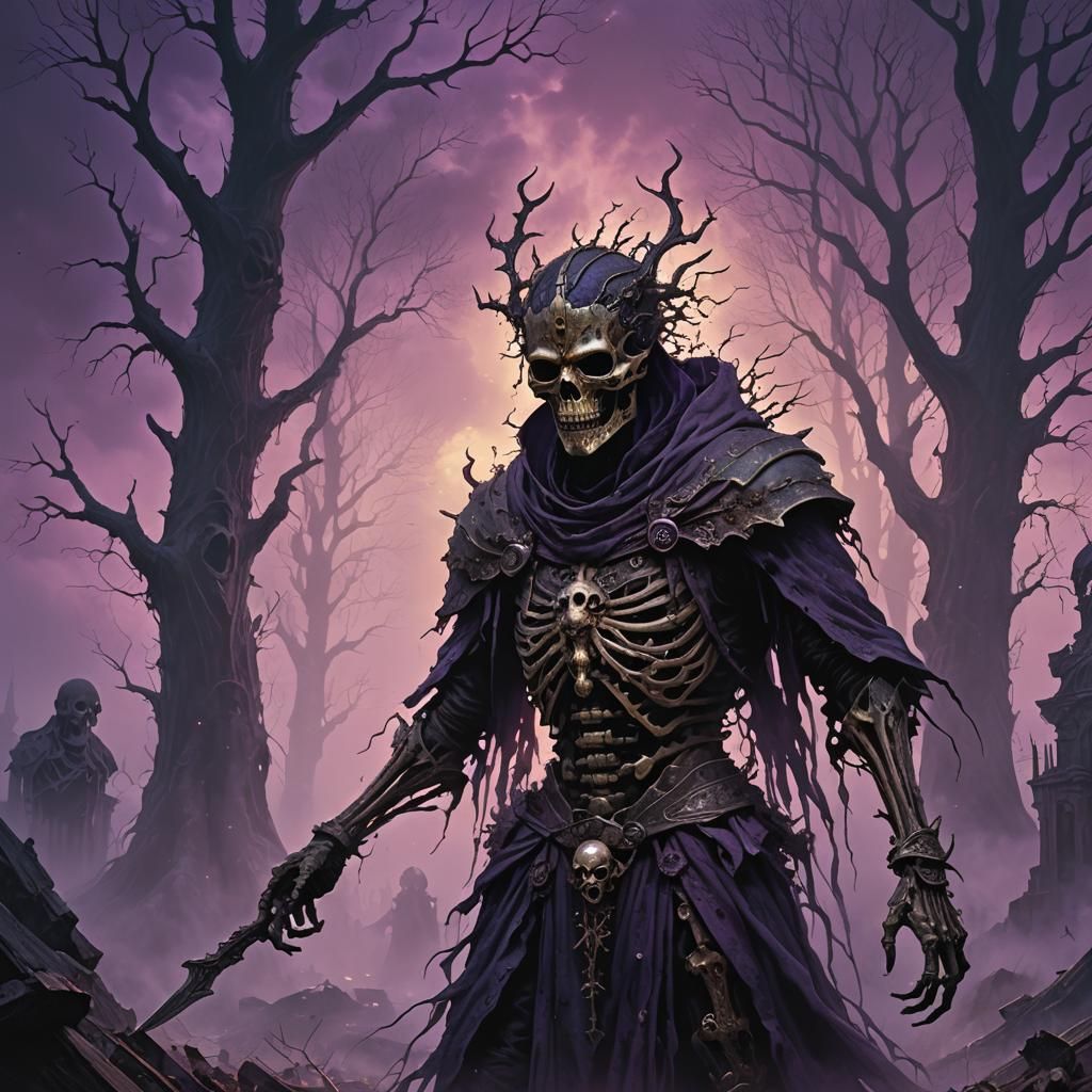 Dark Fantasy Horror Artist Concept in a Muted, Cinematic Sty...