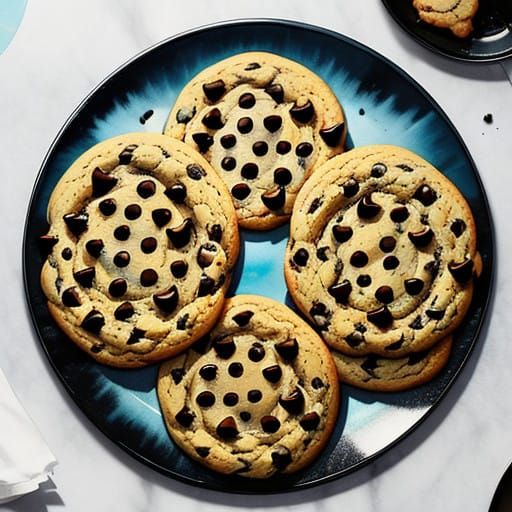 Delicious Cookies in Muted Watercolor Style