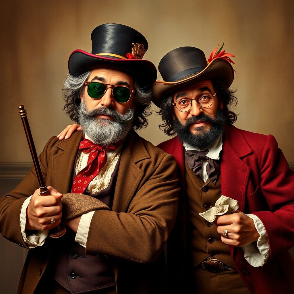 Cheech and Chong: Corsican Brothers in Surreal Style