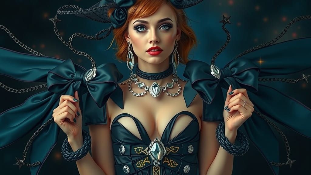 Gothic half-demon women