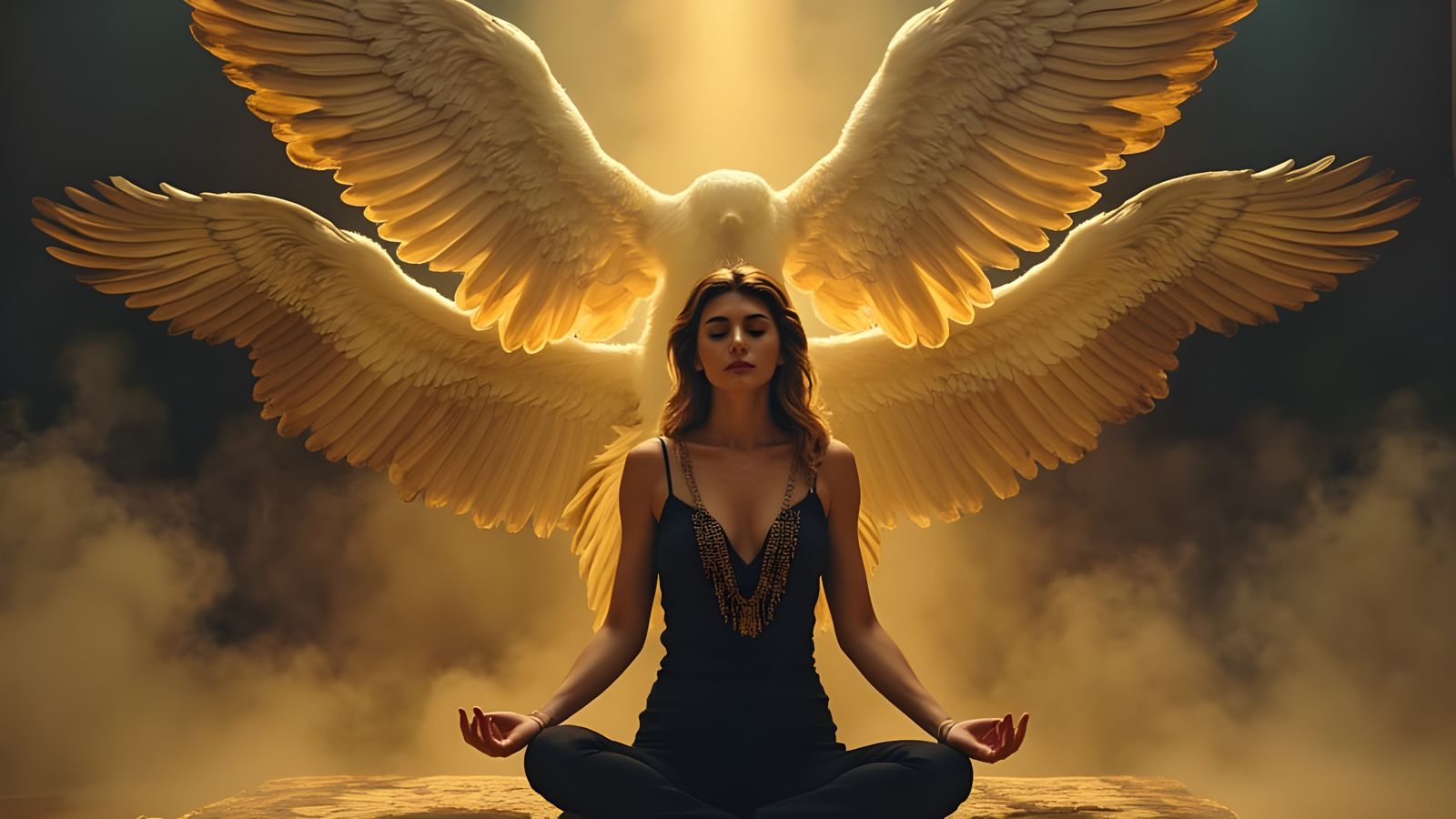 Flapper Goddess Meditates Amongst Omnipotent Eagles