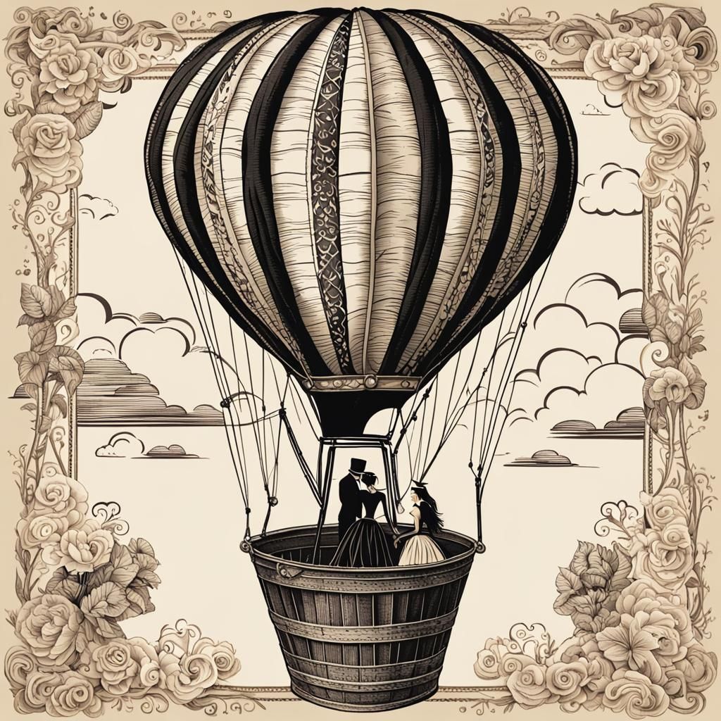 Hot Air Balloon Wedding Celebration