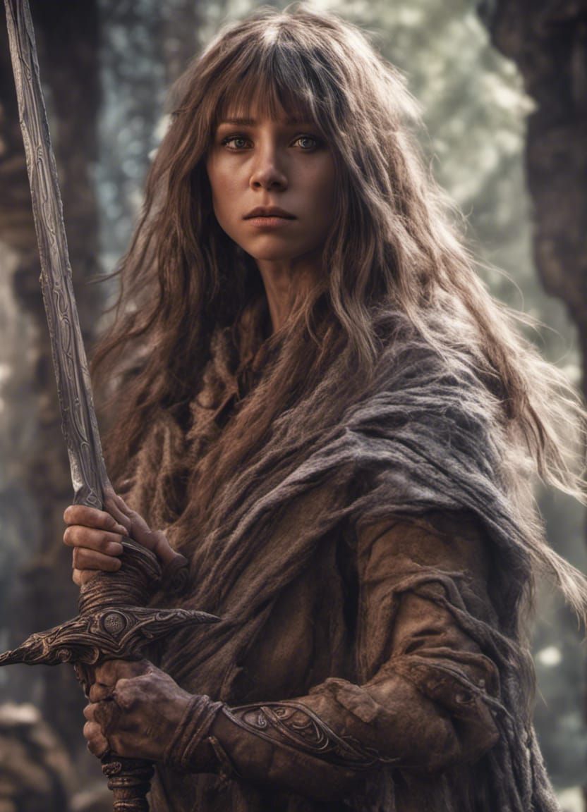 Jen from The Dark Crystal with Sword