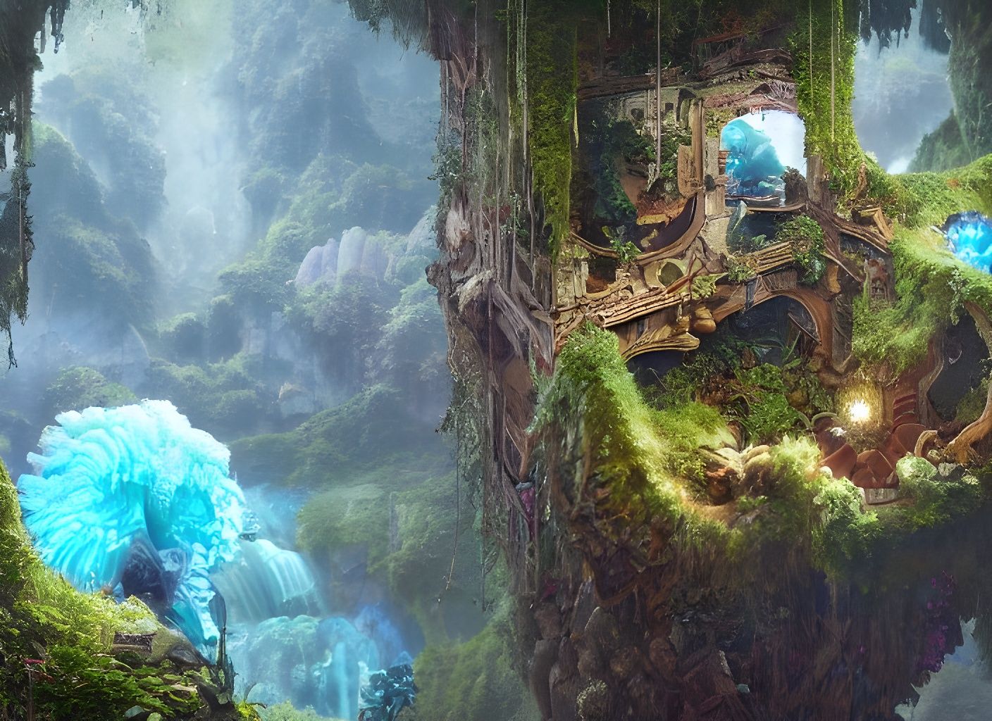 Epic Geodes in Hyperdetailed Digital Painting