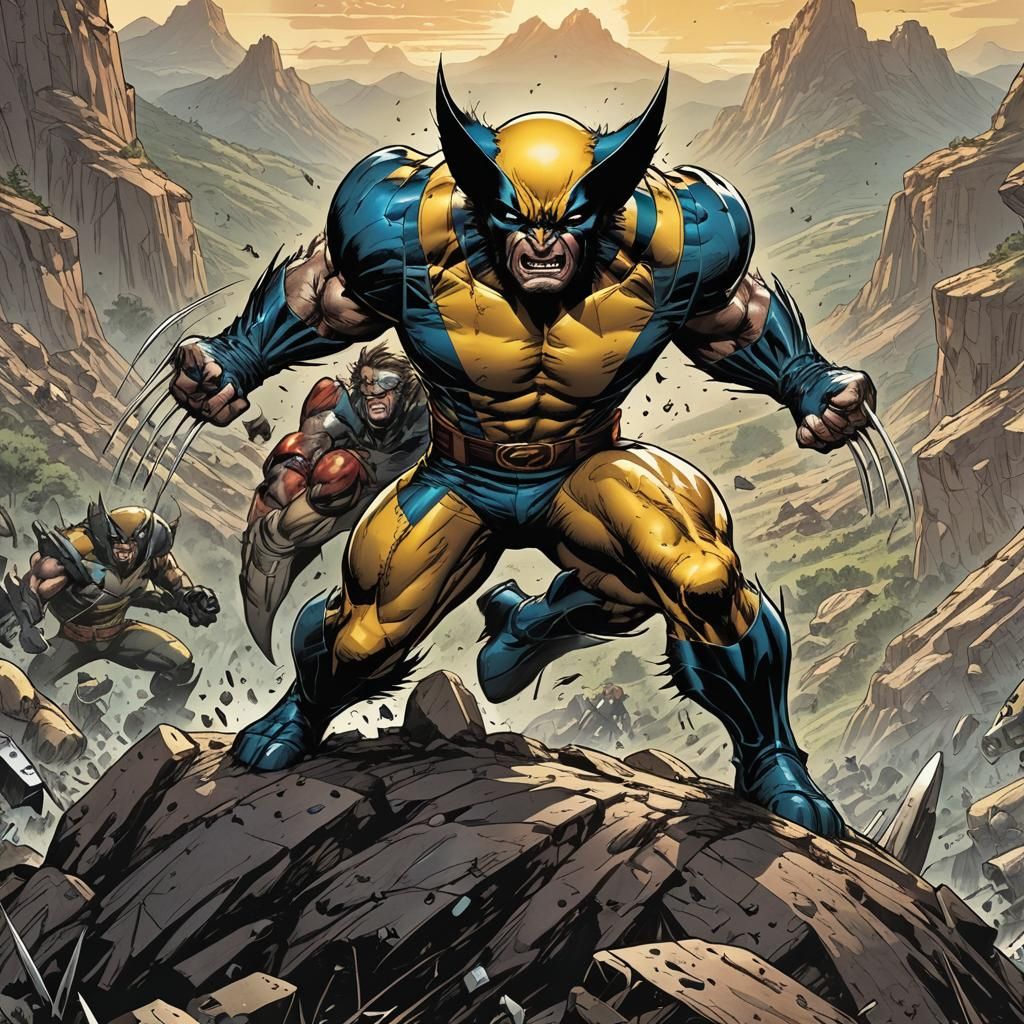 Wolverine Ready to Fight, Comic Book Art