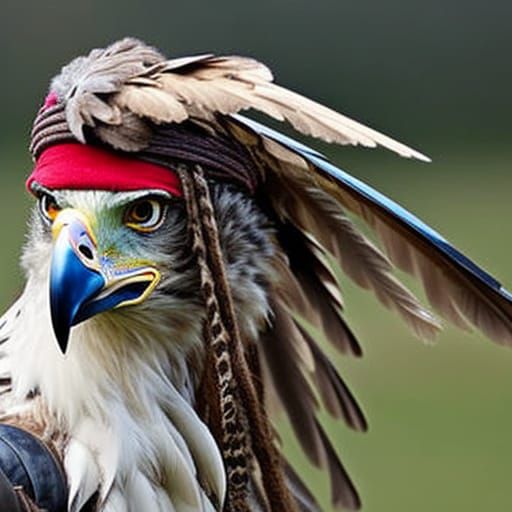 An eagle fan of a Sparrow