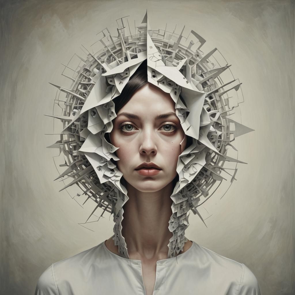 Surreal Portrait: Asymmetric Symmetry Explored