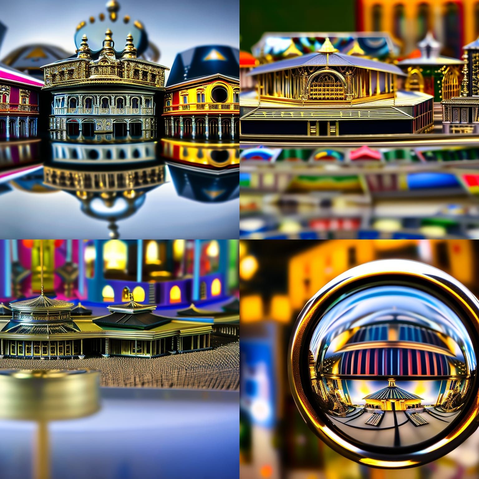 Macro Carnival Mirror in Fantastic Realism