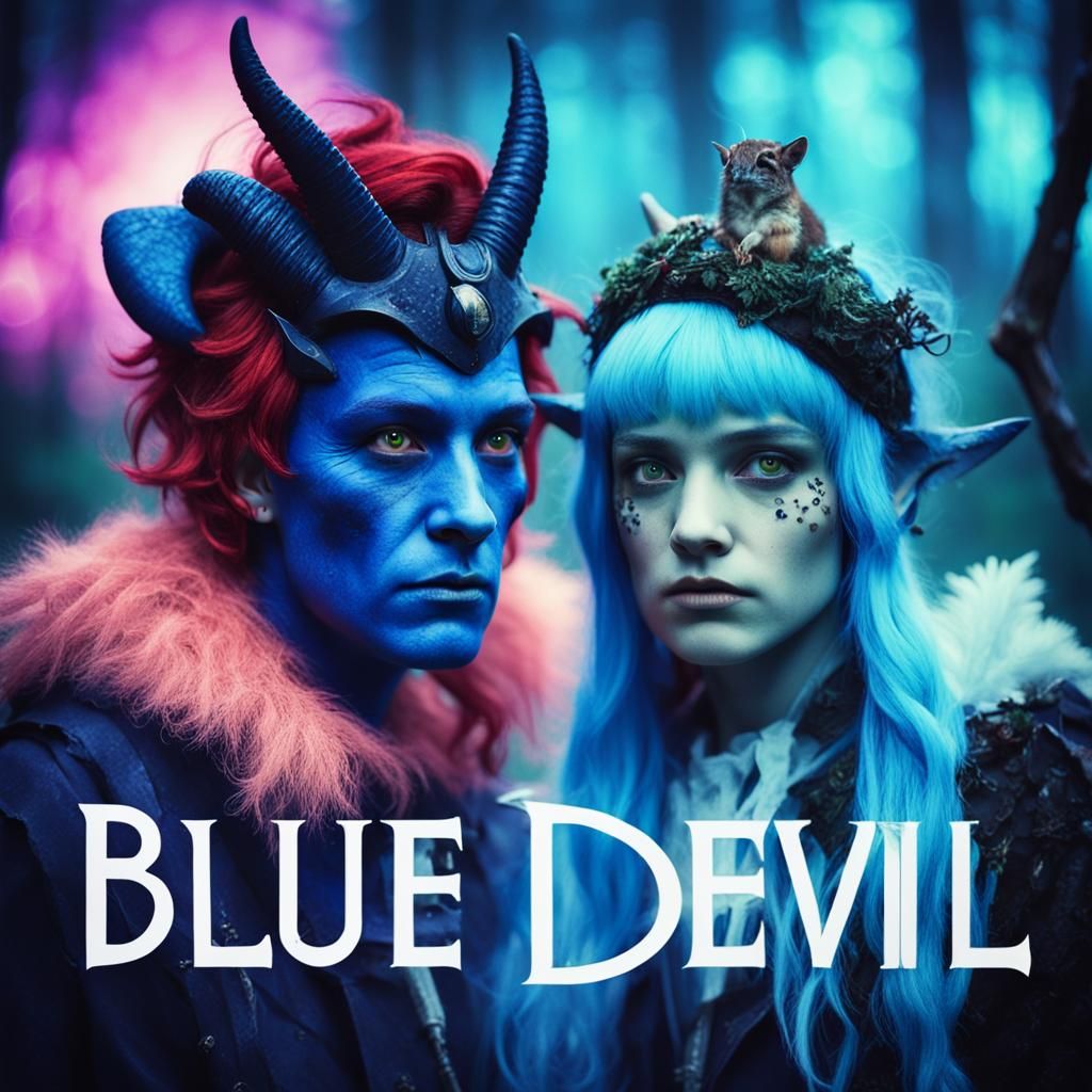 Blue Devil and Forest Fairy: Cinematic Still