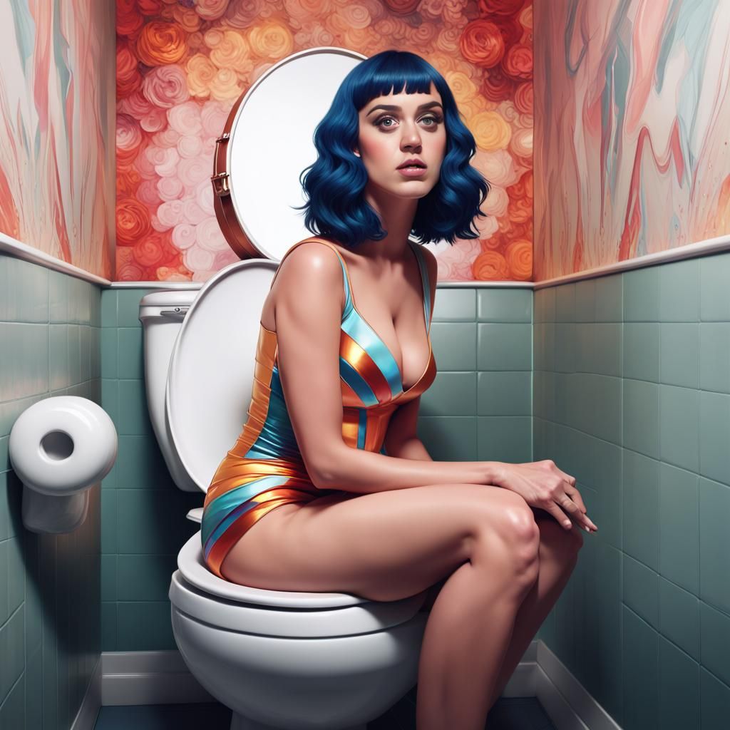 Katy Perry Portrait in Hyperdetailed Digital Art