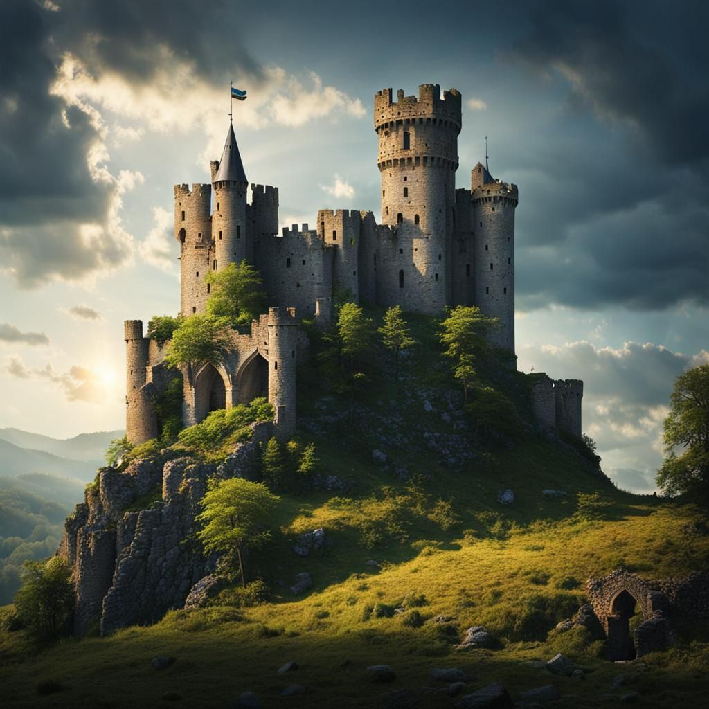 Magical Medieval Castle Ruins
