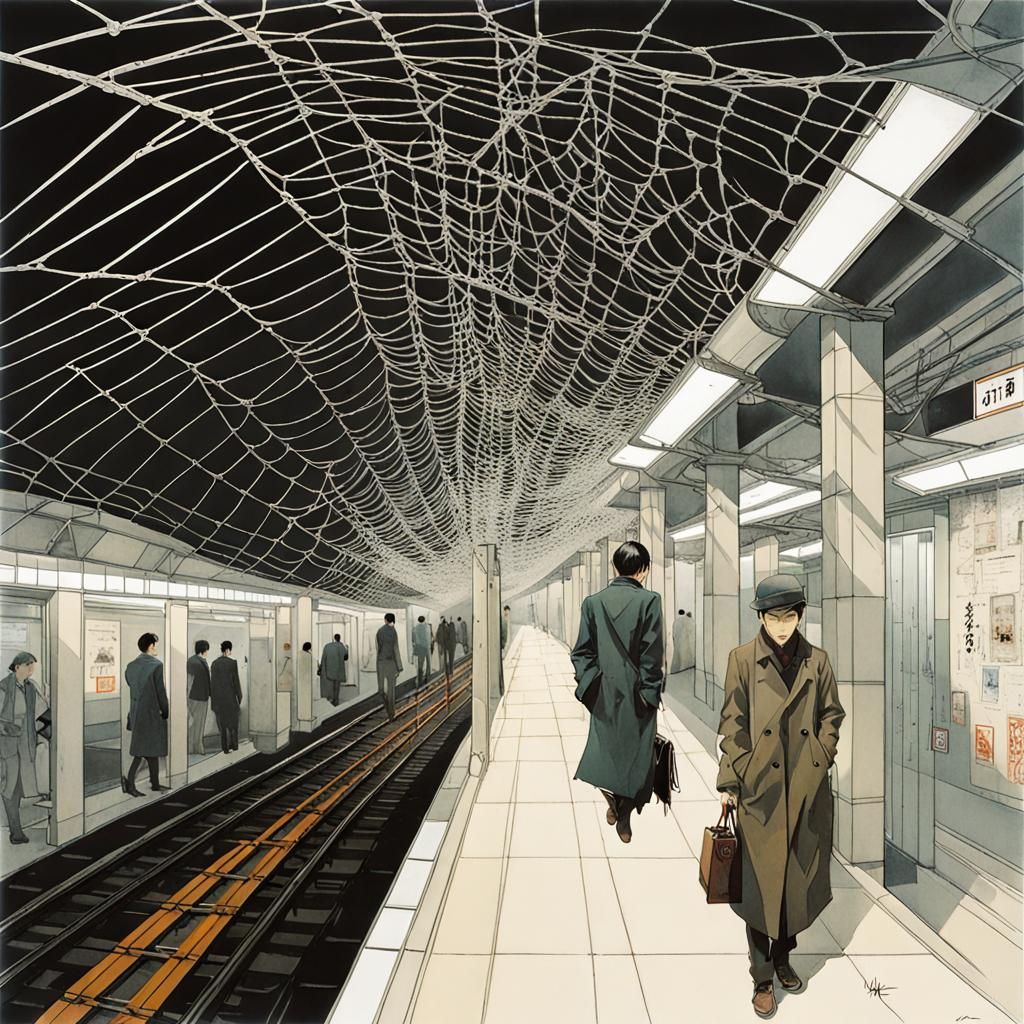 Spiderweb Metro Station Inspired by Renowned Artists