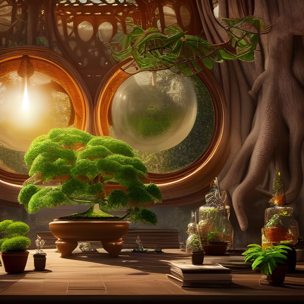 Sci-Fi Bonsai Terrarium Inspired by Patrick Woodroffe