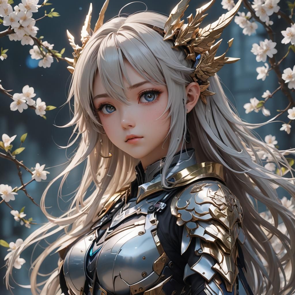 Detailed 3D Anime Art Inspired by WLOP
