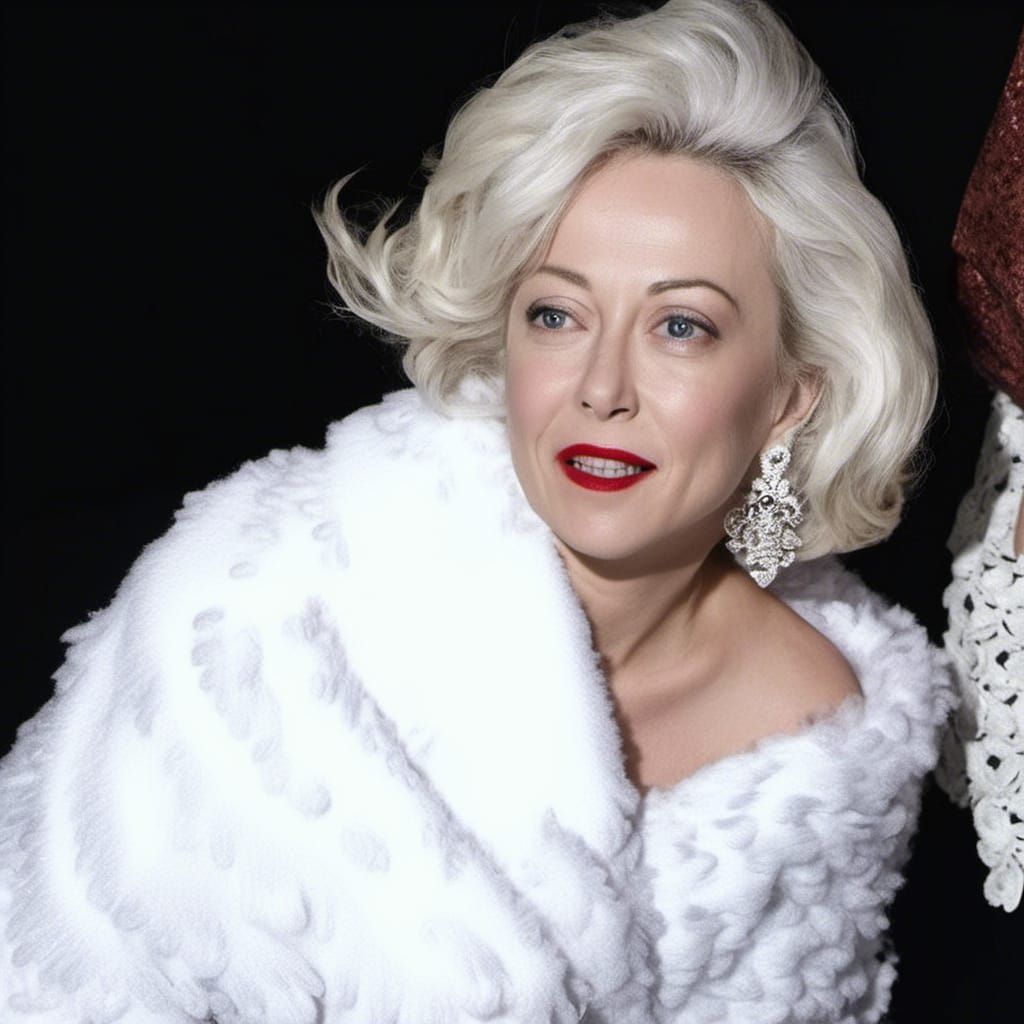 Classic Hollywood Portrait of Blonde Woman