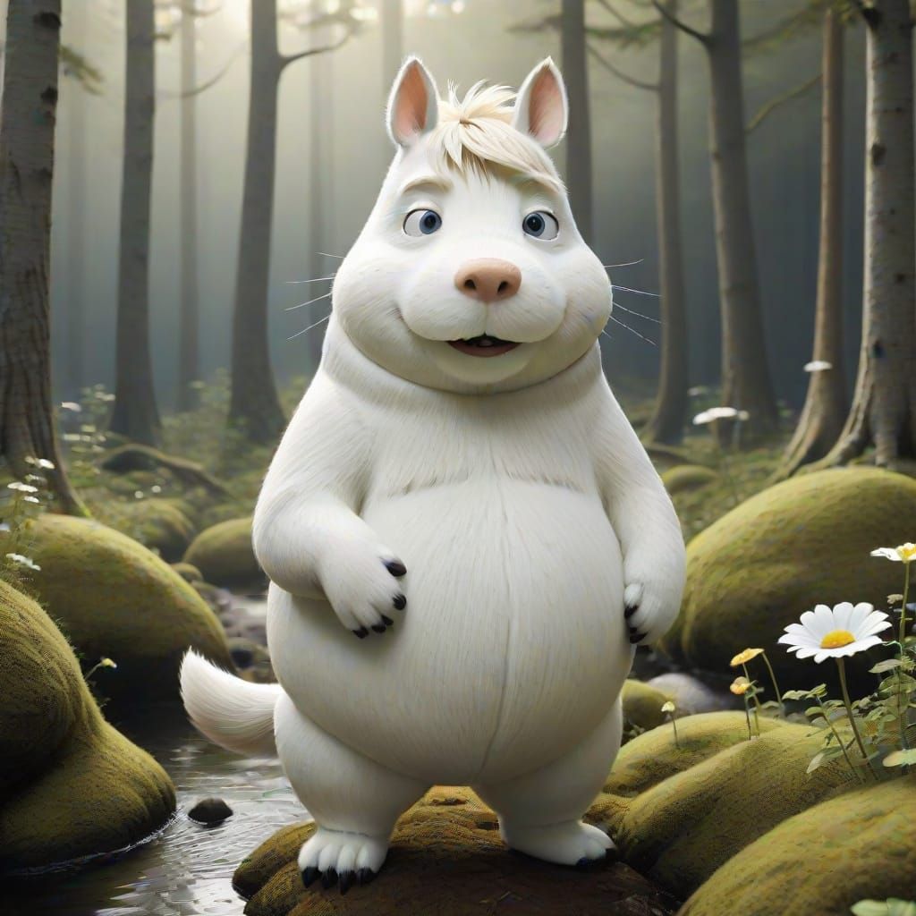 The Moomins in Vivid Realism